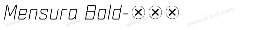 Mensura Bold字体转换